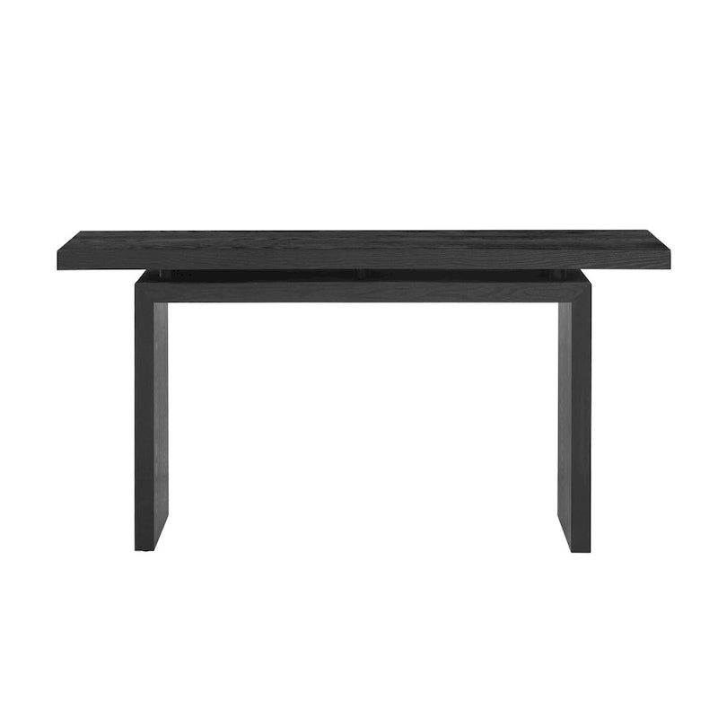 59 Floating Console Table with Ash Veneer