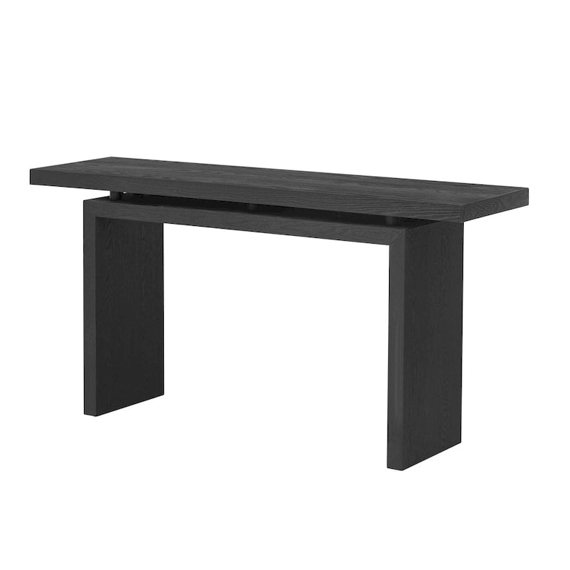 59 Floating Console Table with Ash Veneer