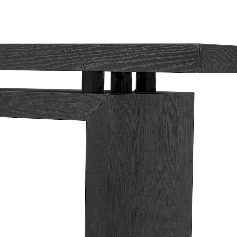 59 Floating Console Table with Ash Veneer