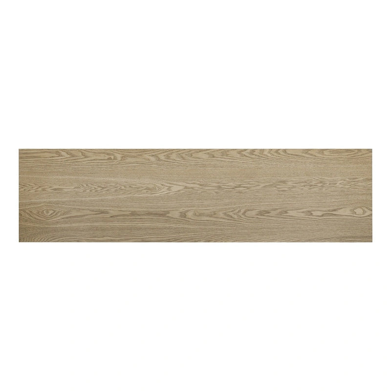 Vintage-Inspired Console Table, Ash Wood Veneer with T-Leg Design for Study, Entryway, Hallway, Living Room