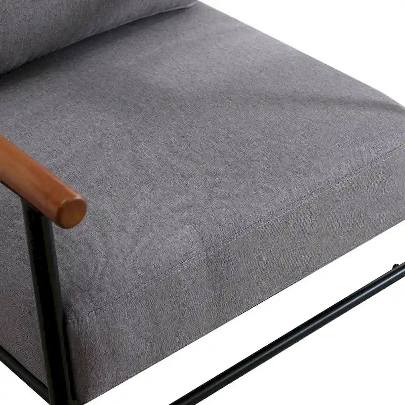 Comfy Simple Upholstered Single Armchair for Living Room