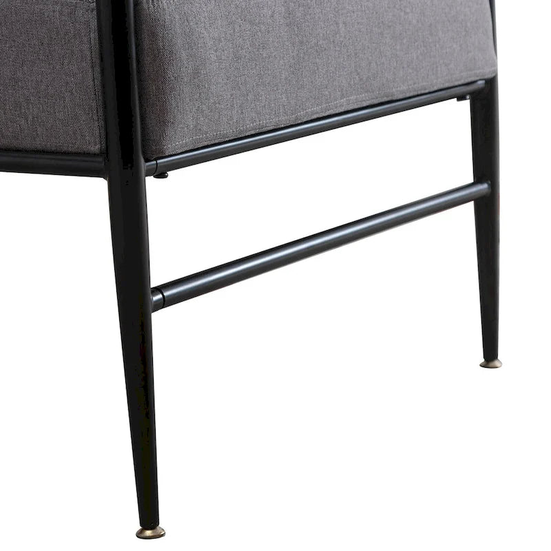 Comfy Simple Upholstered Single Armchair for Living Room