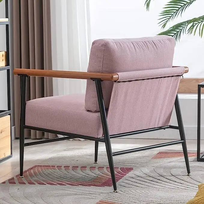 Comfy Simple Upholstered Single Armchair for Living Room