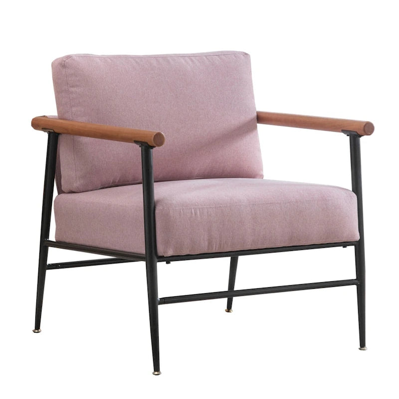 Comfy Simple Upholstered Single Armchair for Living Room