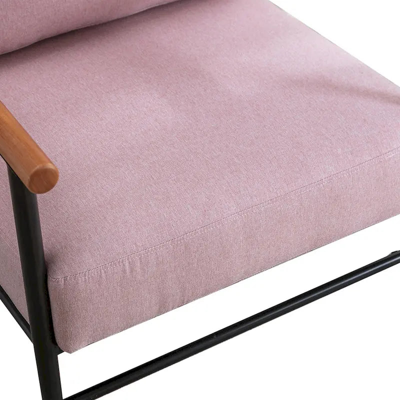 Comfy Simple Upholstered Single Armchair for Living Room