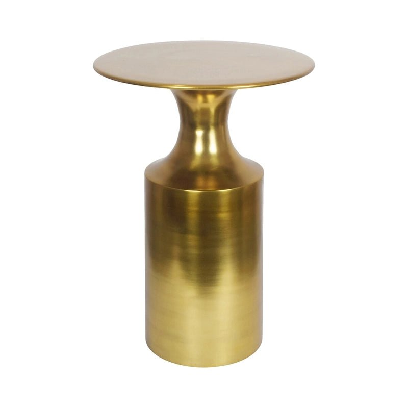 Polised Aluminum Accent Table - 14.5W x 14.5D x 21H