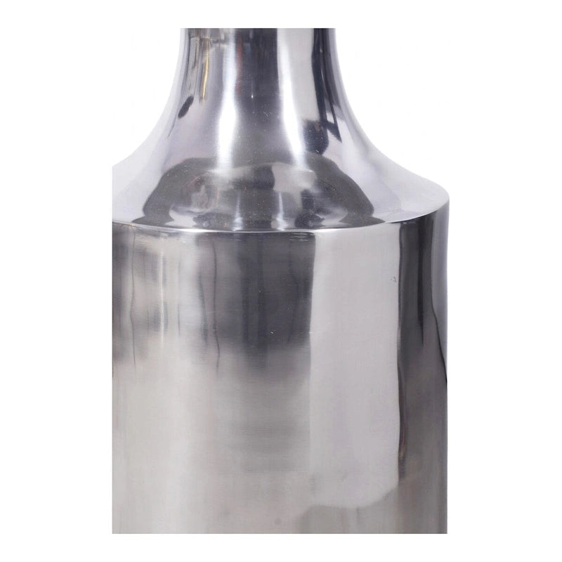 Polised Aluminum Accent Table - 14.5W x 14.5D x 21H