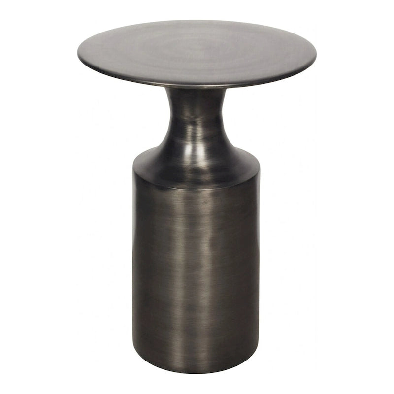 Polised Aluminum Accent Table - 14.5W x 14.5D x 21H