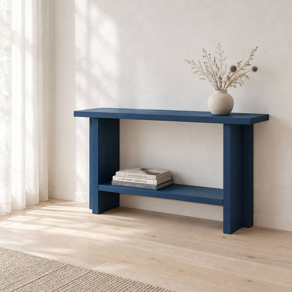 Nordic Style Navy Blue Console Table