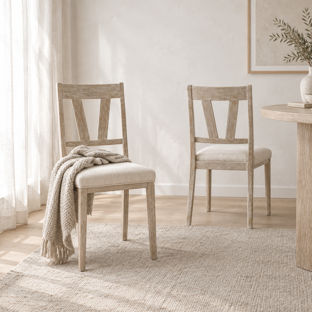 Nordic V-Back Dining Chairs Editorial